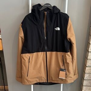 The North Face Black and Brown Hooded Jacket